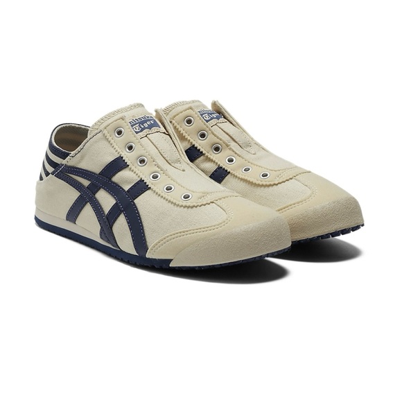 Onitsuka Tiger Mexico 66 Paratay natural and navy women’s 6.5 - Picture 2 of 16